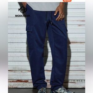 SHEIN Dark Blue Men's Cargo Pants